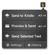send to kindle edge extension